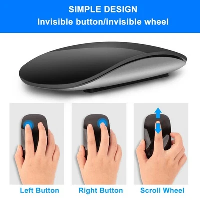 Mouse Magic Arc Touch 1600 DPI Rechargeable Computer Mice for Apple Macbook - Image 1 of 4