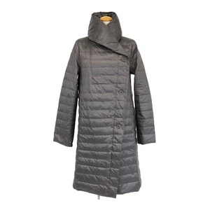 ISSEY MIYAKE HaaT Piumino con Collo Scialle Donna Grigio 【A】 - Foto 1 di 10