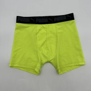 Puma Athletic Shorts Sports Boys Size L Hot Green Logo …#29119 - Picture 1 of 7