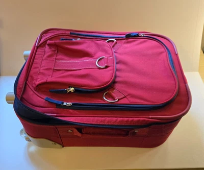 Pottery Barn Kids Rolling Suitcase Fairfax Red - Very Clean! Discontinued! - Image 1 of 2