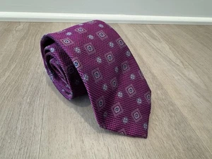 Joseph A. Banks Geometric purple Men's Tie - Picture 1 of 5