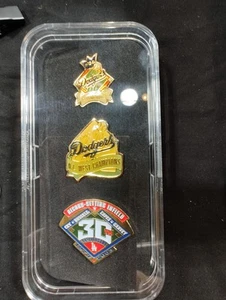 Dodgers Collectible 3 Pin Set 85 NL Champs 88 NL Champs RSI 1973-2003  - Picture 1 of 9