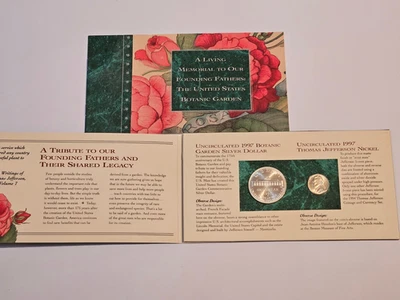 1997 US Mint "United States Botanic Garden Coinage and Currency Set" - Image 1 of 4