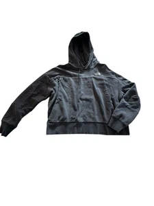 The North Face Black Full Zipper Hooded Sweatshirt Hoodie Womens Size Medium - Picture 1 of 12
