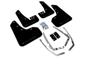 Rally Armor Urethane Mud flaps Black Flap Grey Logo For VW Golf R MK7.5 18-21 - Picture 1 of 10