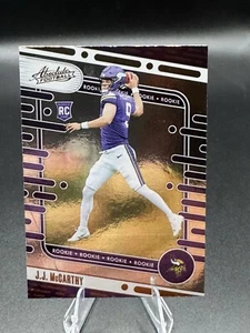 Panini Absolute JJ McCarthy Orange Foil RC #110 Minnesota Vikings Rookie 2024 - Imagen 1 de 2