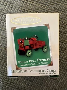 Hallmark Miniature Ornament 2003 JINGLE BELL EXPRESS Kiddie Car Classics #9 New - Picture 1 of 2