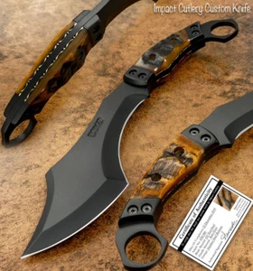 Impact Cutlery 1-Of-A-Kind Full Tang Karambit Knife | Kukri | Powder Coated D2 - Picture 1 of 9