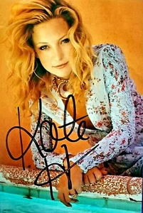 "Foto a color de 4x6 de "Kate Hudson" firmada "Promoción floral" con certificado de autenticidad - Imagen 1 de 2