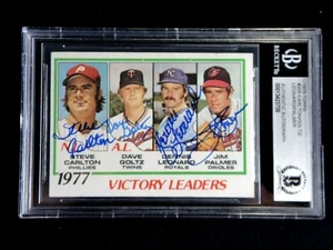 AUTÓGRAFO BECKETT STEVE CARLTON GOLTZ LEONARD PALMER FIRMADO 1978 TOPPS #205 AUTOMÁTICO - Imagen 1 de 4