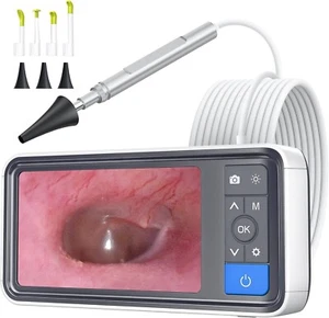 3.9mm Ear Wax Removal Scope Video Camera Digital Otoscope with 4.5 Inch Screen - Picture 1 of 9