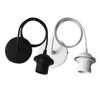 1PC E27 Tornillo Enchufe Bombilla Moderno Lámpara Colgante Soporte con Cable