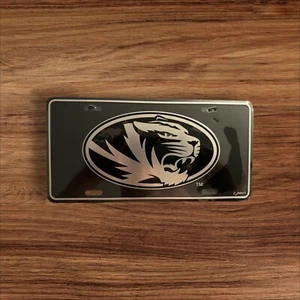 Missouri MIZZOU TIGERS License Plate Black Game Day Car Tag Football SEC - Bild 1 von 2