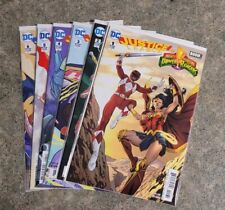 JUSTICE LEAGUE MIGHTY MORPHIN POWER RANGERS #1 - 6 COMIC BOOK LOT FULL SERIES VF