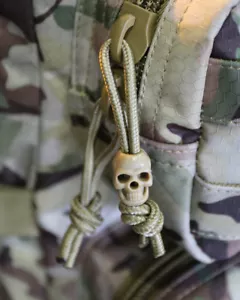 NEW KOMBAT UK TACTICAL SKULL CORD STOPPERS COYOTE TAN BLACK OR SILVER 10 PACK - Picture 1 of 15