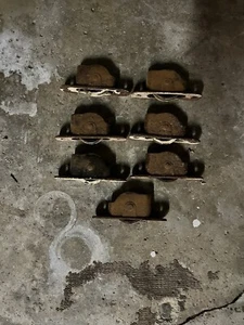 Antique Wall-Mount Steel Pulleys (7) 4 3/4 Inch - Picture 1 of 1