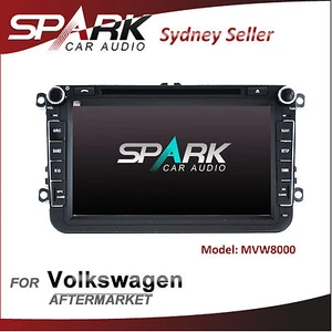 8' GPS DVD SAT NAV BLUETOOTH FOR VW VOLKSWAGEN GOLF PASSAT AMAROK BEETLE POLO - Picture 1 of 3