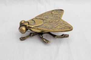 Vintage Brass Fly Match Holder With Striker - Picture 1 of 7