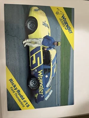 Tarjeta postal de Ricky Rudd #15 Wrangler 1984 Foto 1 de 2