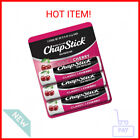 Chapstick Classic Cherry Lip Balm Tubes For Lip Care - 0.15 Oz (Pack Of 3)
