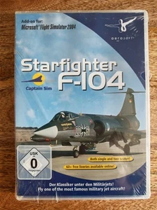 Flight Simulator 2004: Starfighter F-104 Add-On - *NEW/SEALED* (Aerosoft) - Picture 1 of 3