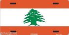 Aluminum National Flag Lebanon "License Plate" NEW
