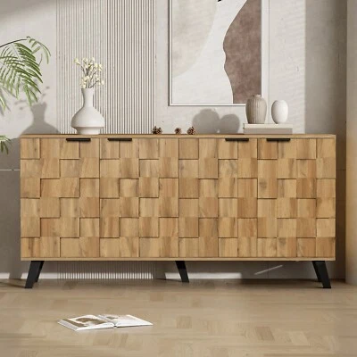 Moderner Sideboard mit 4 Türen und Regalböden Kommode Schrank mit viel Stauraum - Bild 1 von 4