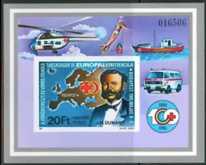 HUNGARY - 1981.Imperforated Sheet - Red Cross MNH!CV30$ Mi Bl.149B. - Picture 1 of 1