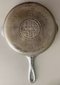 Griswold #6 padella vecchia pentola americana in ghisa cromata liscia - Foto 1 di 21