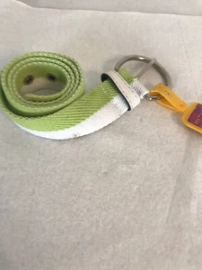 Kid's Green/ White Barcelona Braided Waist Belt. Size M/L. Length- 32 Ins. - Picture 1 of 6