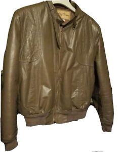Vintage OLEG CASSINI Genuine Classic Leather Jacket size 46 Best Vintage Find