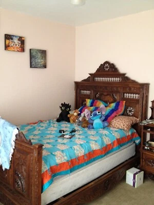 Juegos de dormitorio muebles antiguos vintage tamaño completo Foto 1 de 4