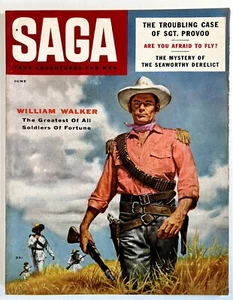 WILLIAM WALKER 1956 ARTWORK COVER SOLDIER OF FORTUNE NICARAGUA TOM MIX PICTORIAL - Picture 1 of 4