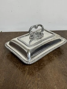 Versilberte edwardianische Vorspeisenschale - gestempelt S. C. Coombes Ltd - Bild 1 von 15