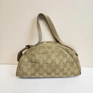 Gucci GG Canvas und Leder Boot Pochette Tasche Beige/Braun - Bild 1 von 8