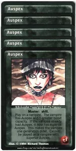 Auspex x4 + 1 Jyhad V:TES VTES Vampire CCG - Picture 1 of 1