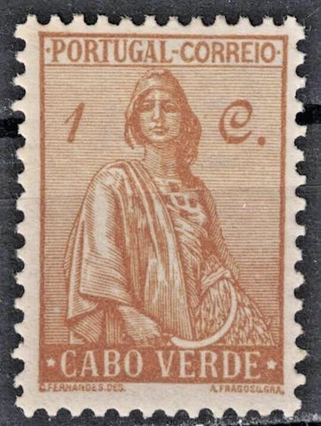 CAPE VERDE:1934 SC#215 MH Ceres   AJ790 Cover