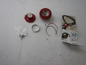 NRG Innovations GEN 2.0 Steering Wheel Quick Release Adapter, 6x70mm/6x74mm, Red - Picture 1 of 10