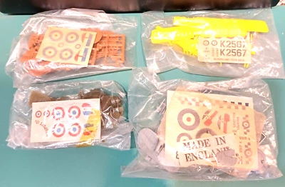 4 kit Aerei I° G.M. Revell  Airfix  in  scala 1:72 - Enciclopedia Fabbri Editore - Immagine 1 di 2