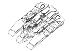 Vehículo de búsqueda Epona | Vehículo a escala 1:285 de 6 mm | Miniatura Battletech - Imagen 1 de 1