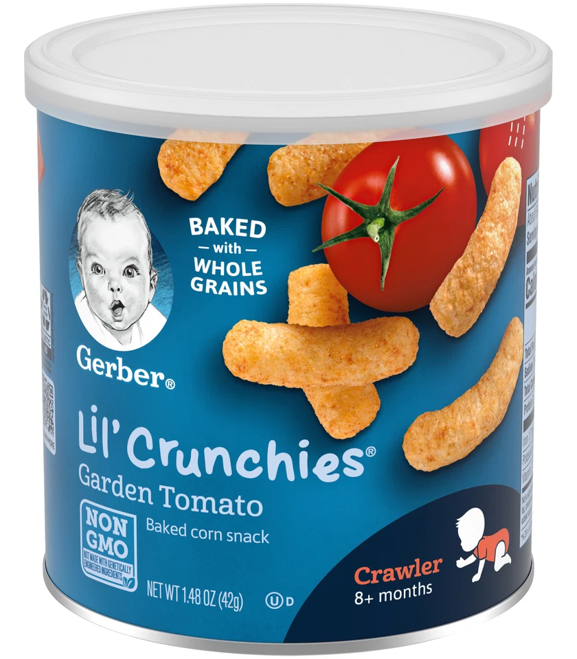 Gerber Graduates Lil' Crunchies Garden Tomato Snacks 1.48 Oz