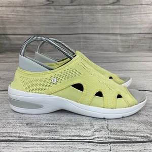 Bzees Resort Damen-Slipper Größe 10 Strick offene Zehenpartie Stretch-Schuhe – gelb - Bild 1 von 9