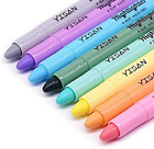 YISAN No Bleed Gel Highlighter,Bible Highlighters, Crayon Marker Pens,Dry for
