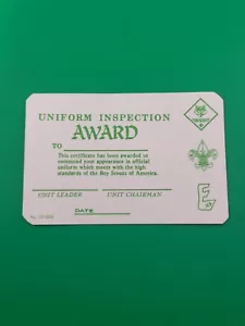 Uniform Inspektionspreis Taschenkarte 70-568 unbenutzt BSA Pfadfinder NEU - Bild 1 von 2