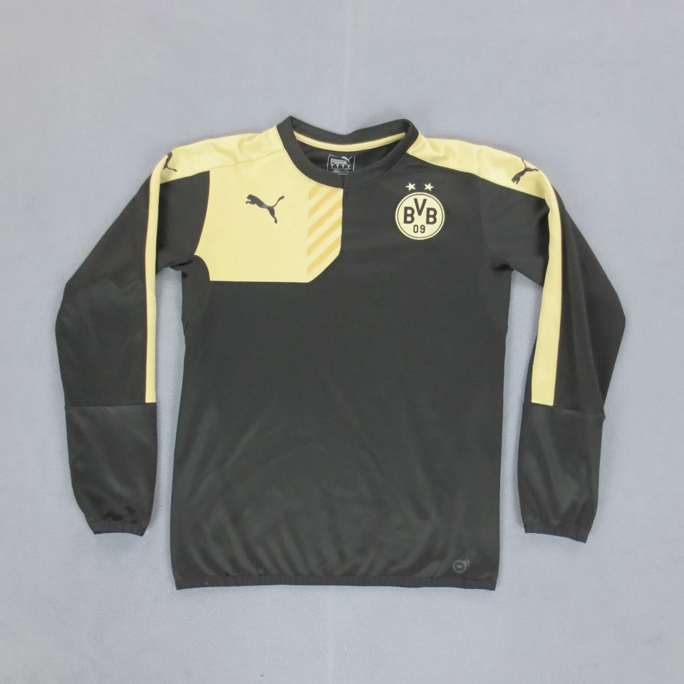 Maillot Borussia Dortmunt 2015-16 Entrainement Puma Homme S Noir Manches Longues - Photo 1/4