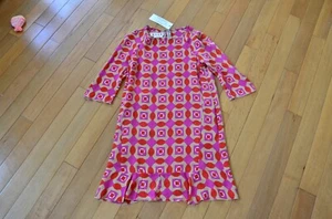 Marni Geometric Printed Silk Dress Pink NWT Size 40 US XS/S Multi - Picture 1 of 12