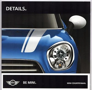 Mini Countryman Specifications 2011-12 UK Market Brochure One Cooper S D All4 - Picture 1 of 2
