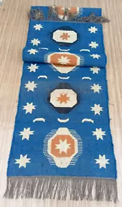 Vintage Kilim Rug aztec kilim Runner Wool Jute Rug Halloween Stair kilim rug - Picture 1 of 7