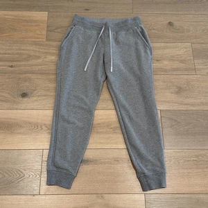 LULULEMON Heathered Core Medium grigio piumino caldo jogger 28" cotone spugna taglia 8 - Foto 1 di 10