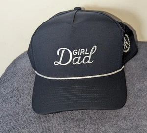 Barstool Sports Girl Dad Hitch Hat Mens One Size Navy Blue Rope Logo Snapback - Picture 1 of 7